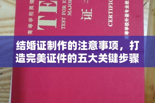 本溪结婚证制作的注意事项，打造完美证件的五大关键步骤