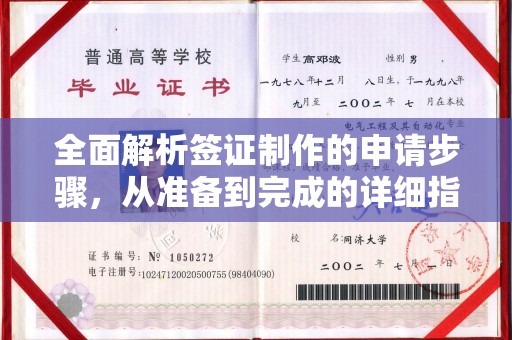 本溪全面解析签证制作的申请步骤，从准备到完成的详细指南