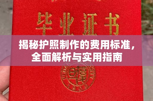本溪揭秘护照制作的费用标准，全面解析与实用指南