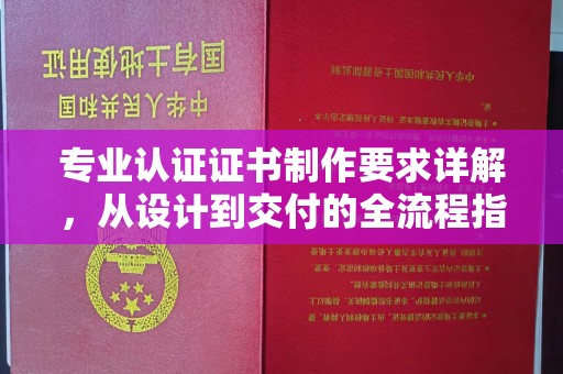 本溪专业认证证书制作要求详解，从设计到交付的全流程指南